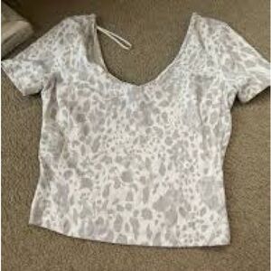 Lululemon align shirt white and grey